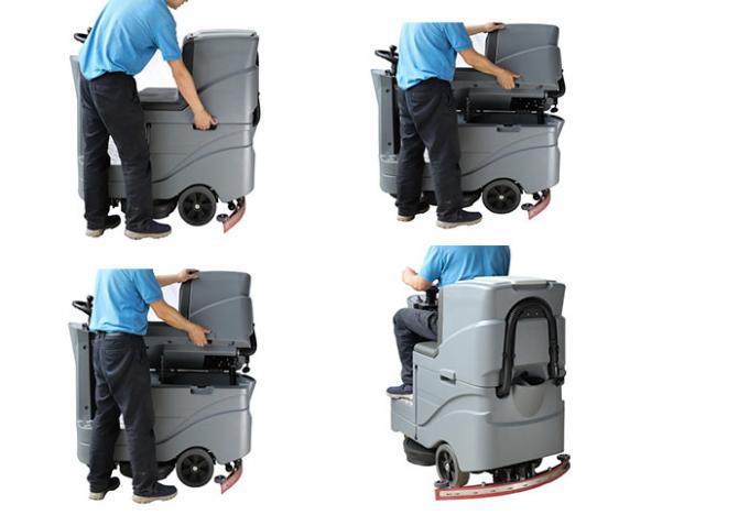 Clean Immediately Commercial Floor Scrubber Machine Simple To Learn For Factory 0